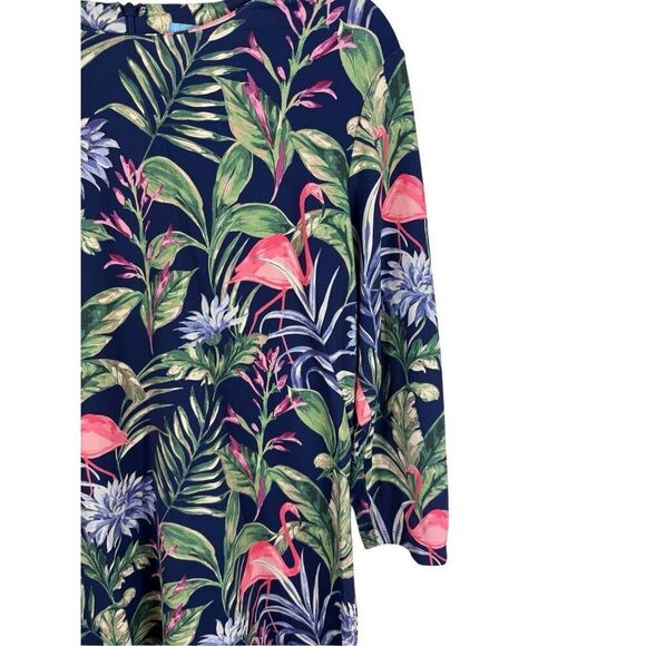 J.McLaughlin Sophia Dress in Flamingo Palm - size L - Picture 4 of 8